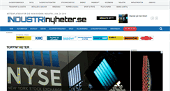 Desktop Screenshot of industrinyheter.se