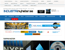Tablet Screenshot of industrinyheter.se